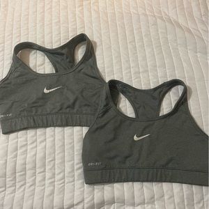 Grey Nike Sports Bra Size Small